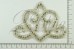 Bridal Rhinestone Applique 4, TIARA SHAPE